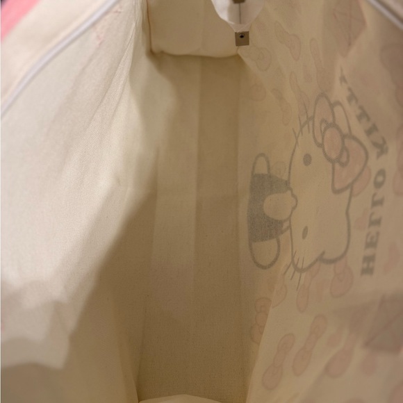 Hello Kitty Pink Tote Bag Durable Large New - Picture 3 of 7